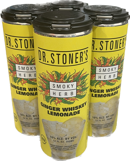 Dr. Stoner's : Smoky Herb Ginger Whiskey Lemonade (RTD) (4x12 Oz)