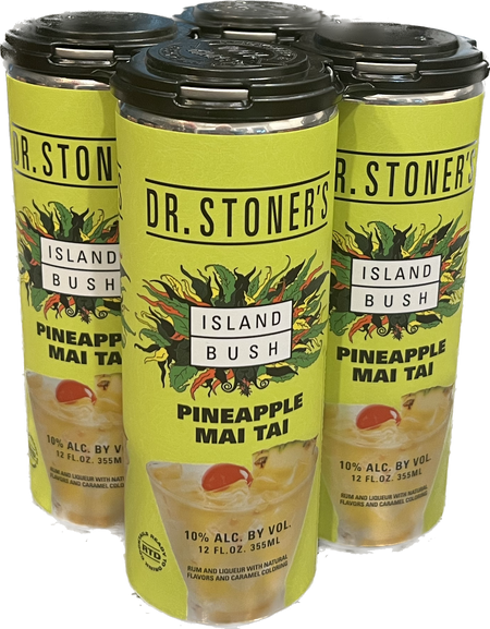 Dr. Stoner's : Island Bush Herb Rum Pineapple Mai Tai (4x12 Oz)