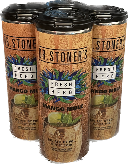 Dr. Stoner's : Fresh Herb Vodka Mango Mule (RTD) (4x12 Oz)