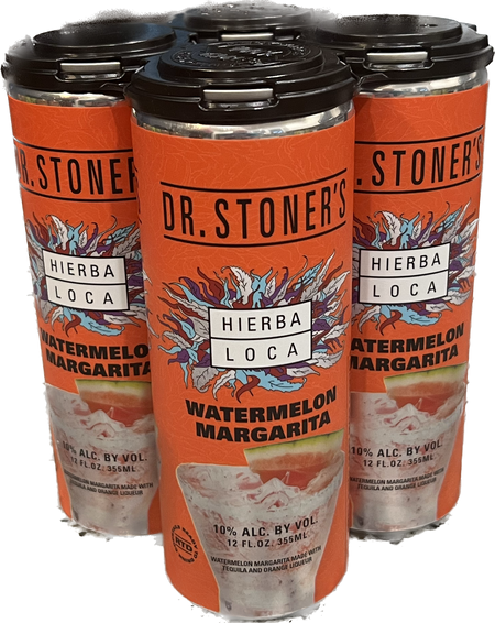 Dr. Stoner's : Tequila Hierba Loca Watermelon Margarita (4x12 Oz)